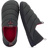 RockDove Men's Pufflite Two-Tone Quilted Loafer Slipper with Indoor/Outdoor Sole