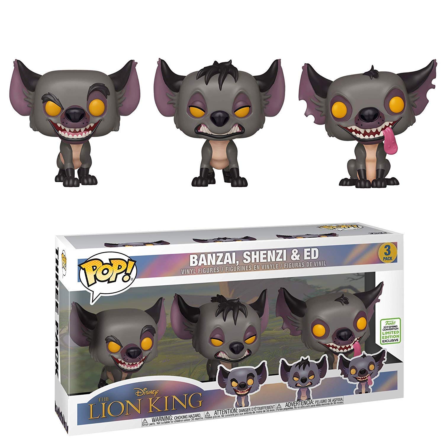 Funko Pop! Disney: Lion King - Hyenas 3 Pack Spring Convention Exclusive
