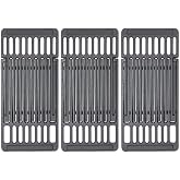 Dongftai PCBZ0B (3-Pack) 8 inch wide adjustable grill grate Replacement for BBQ Grills Gas Eletric Grills, universal grill grates from 14" up to 20" L
