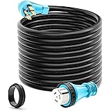 CircleCord UL Listed 50 Amp 50 Feet RV/Generator Cord with Locking Connector, Heavy Duty 6/3+8/1 Gauge STW Wire, 14-50P Male 