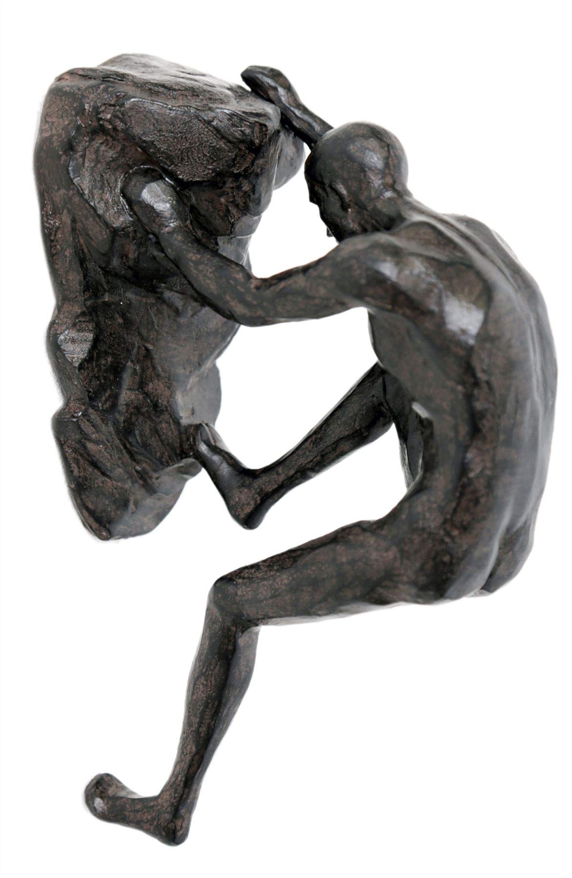 Carousel Home and Gifts Stunning Resin Sculpture Rock Climbing Man Wall Art ~ Hanging Decoration Crouched