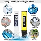 GuDoQi 4-in-1 pH TDS EC Temp Meter for Water Testing 0.01 Resolution view 7