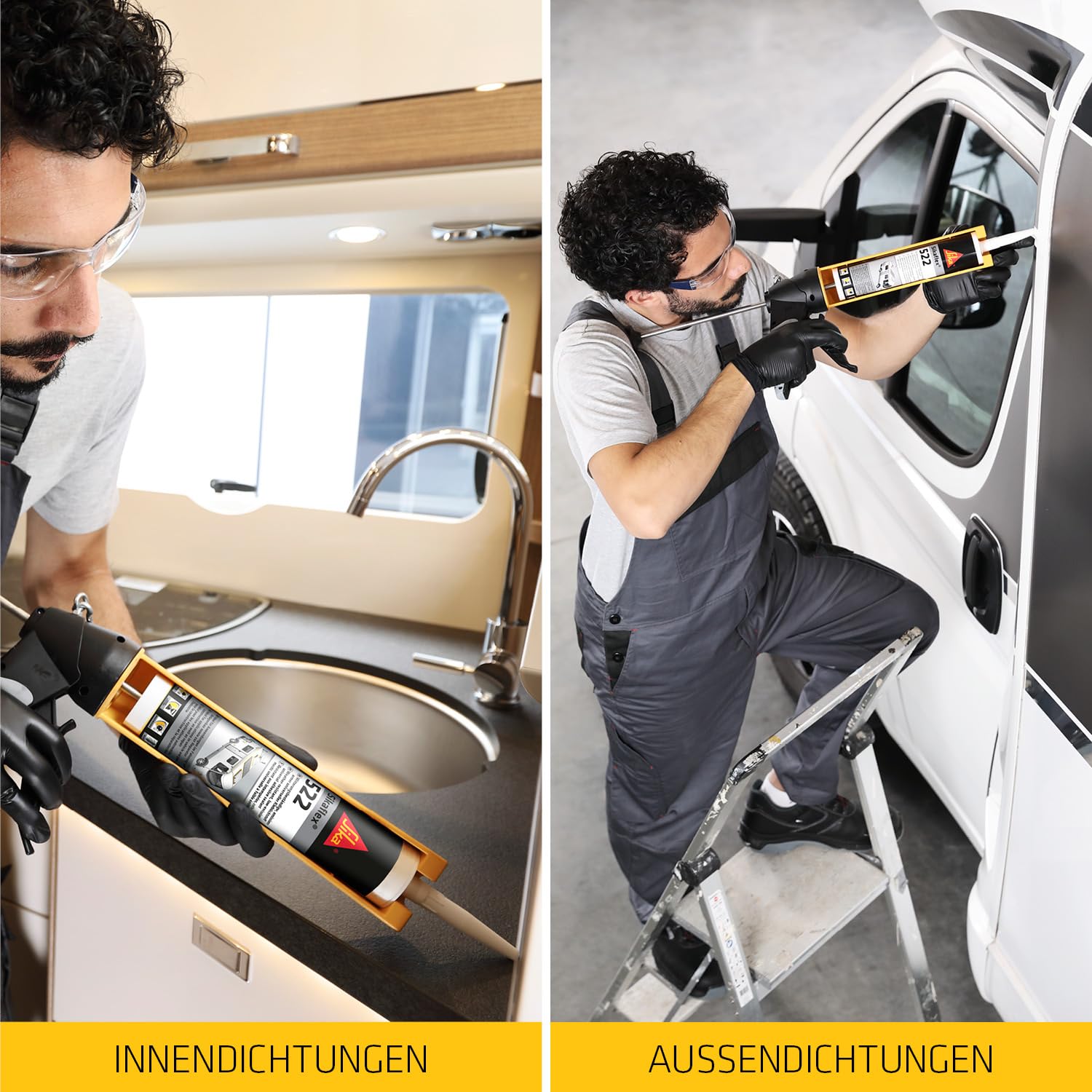 Sika – Dichtstoff – Sikaflex-522 grau – ideal für Fugen – innen und außen – UV-stabil und witterungsbeständig – gute Haftung -300 ml 7