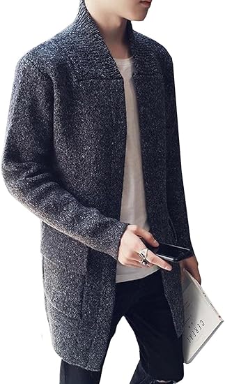 Amazon ニットカーディガン メンズ 冬 ニット カーディガン 長袖 あったか 裏起毛 柔らかい 細身シルエット 紳士 カジュアル 大きいサイズ Seranier メンズ 通販