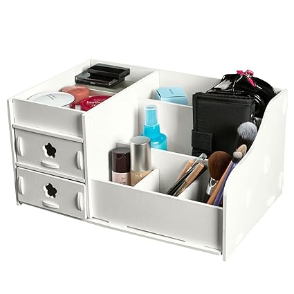 Top Max Wooden Desk Makeup Organiser Cosmetics Holder Perfume
