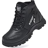 Yeeteepot Womens Snow Boots Warm Winter Boots Ladies Fur Lined Ankle Boots Lace Up Outdoor Booties Anti-Slip Sneakers Waterproof Walking Shoes