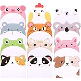 JIANTA 24 Pcs Cute Sticky Notes, 12 Animal Designs, 720 Sheets Sticky Notes for Party Bags, Party Favors