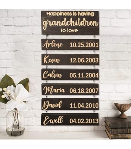 Grandparents To Be Gifts - It's A Girl Hanging Wooden Heart Sign Plaque - View #5