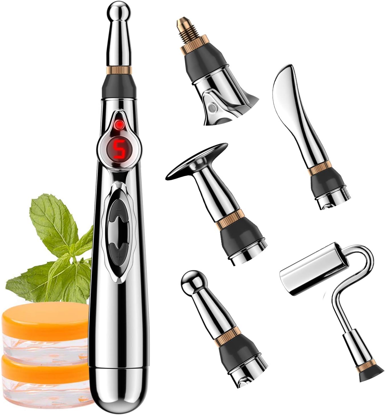 Acupuncture Pen, Electronic Acupuncture Pen for Pain Relief Therapy, Powerful Meridian Energy Pen Relief Pain Tools (3 Heads): Health & Personal Care