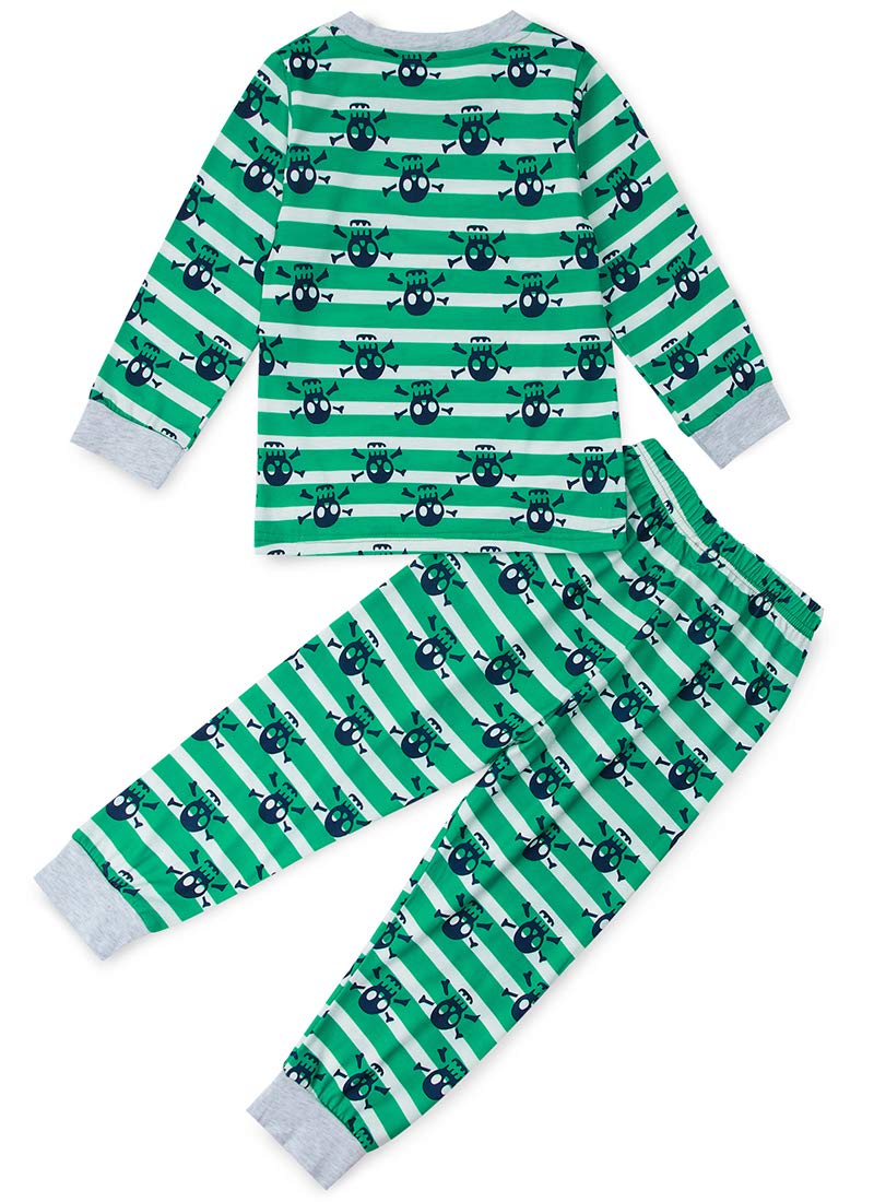 TUONROAD Pyjama MäDchen Dinosaurier Kleidung Baumwolle Kleinkind NachtwäSche Langarm Zweiteilig Schlafanzug