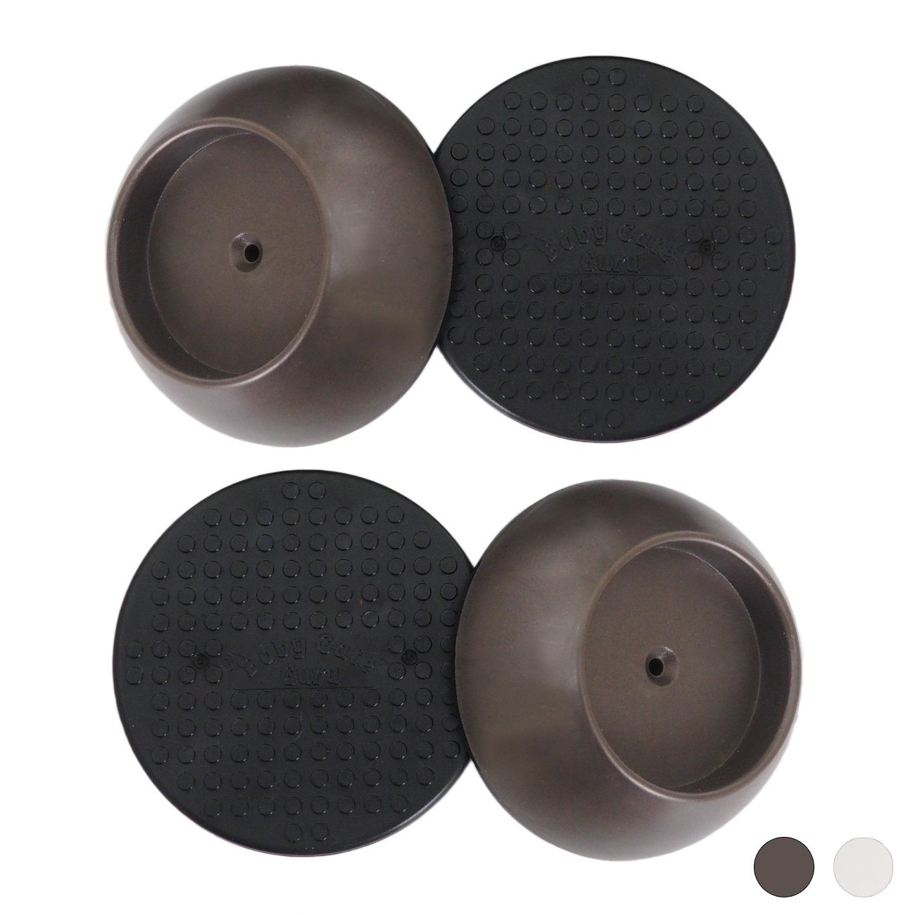 Baby Gate Guru Small Wall Protector 4 Pack - Cup Pads to Guard Your Walls from Pressure Mounted Baby Gates, Pet Gates, Safety Gates, Shower Curtain Rods, and More (4 Pack, Bronze)