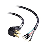Cable Matters 4 Prong to 4 Wire Range Cord, Heavy Duty 6/8 AWG 50 Amp Cord (NEMA 14-50P to 4-Wire) - 4 Feet