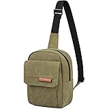 TULLIO Small Camera Bag for Photographer Canvas Sling Bag Purse Waterproof Dslr Bag Compatible with Nikon Sony for Men and Wo