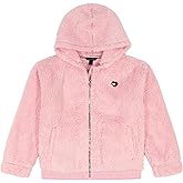 Tommy Hilfiger girls Long Sleeve Minky Sherpa Full Zip Hoodie Sweatshirt With Front Pockets