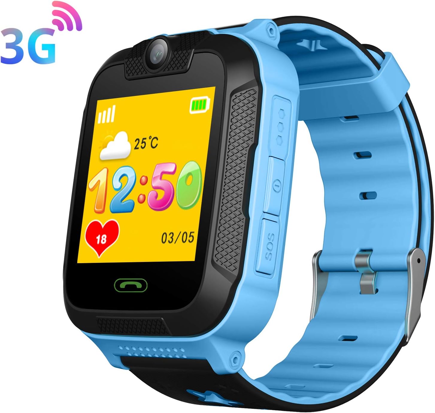 3G Niño Smartwatch,GPS LBS WiFi Position Tracker SOS Niño Relojes ...