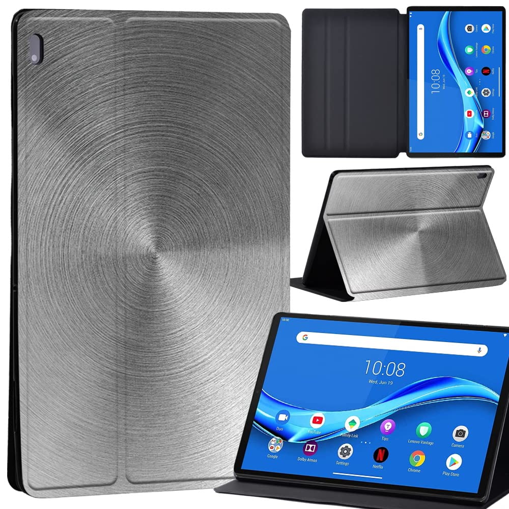 Case For Lenovo Tab M10 FHD Plus 10.3 inch (TB-X606X TB-X606F) Leather Case with Auto Wake-up, Flip Case for Lenovo Tab M10 FHD Plus Cover (steel)