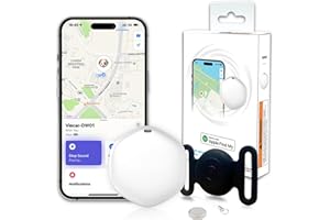 BINGOLAR GPS Tracker for Dogs, Mini GPS Cat Tracker, Dog Tracking tag with Holder, No Monthly Fee,Work with Apple Find My(iOS Only),Dog Tracking Device,Anti-Lost,Finder Tag for Vehicles/Pets/Kids/Items (Black)