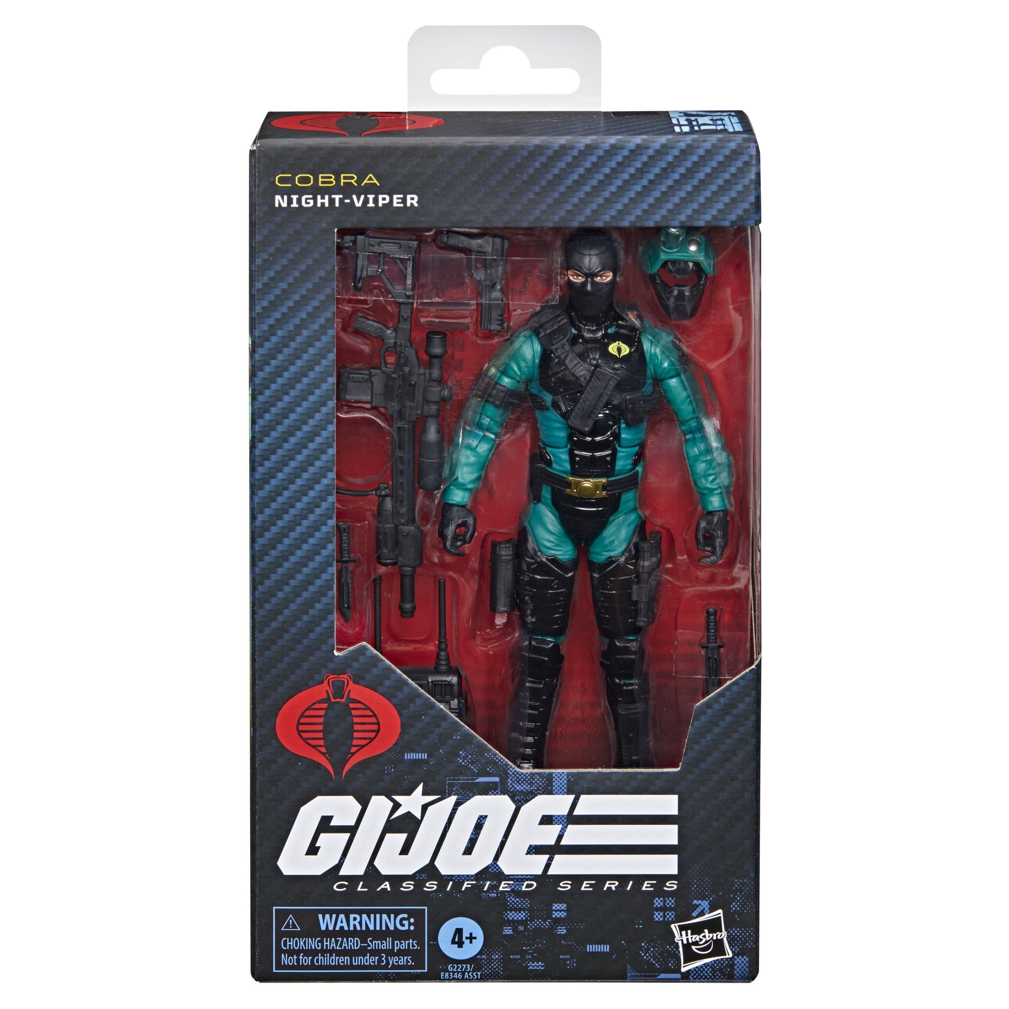 G.I. Joe Classified Series #187, Night-Viper, Collectible 6 Inch Action Figure with 7 Accessories