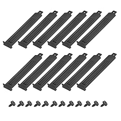 MECCANIXITY 12PCS Black PCI Slot Cover Dust