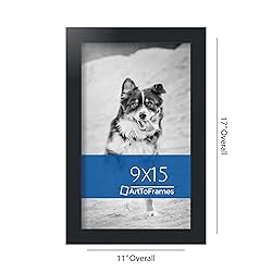 ArtToFrames 9x15 Inch Black Picture Frame, This