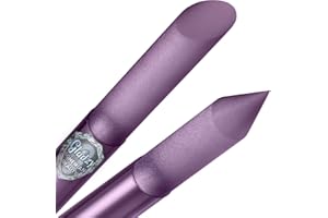 Glass Cuticle Pusher by GLADZY - Manicure Stick, Genuine Czech Quality, Professional Precision Filing Cuticle Remover, Abrasive Surface Never Wears Out