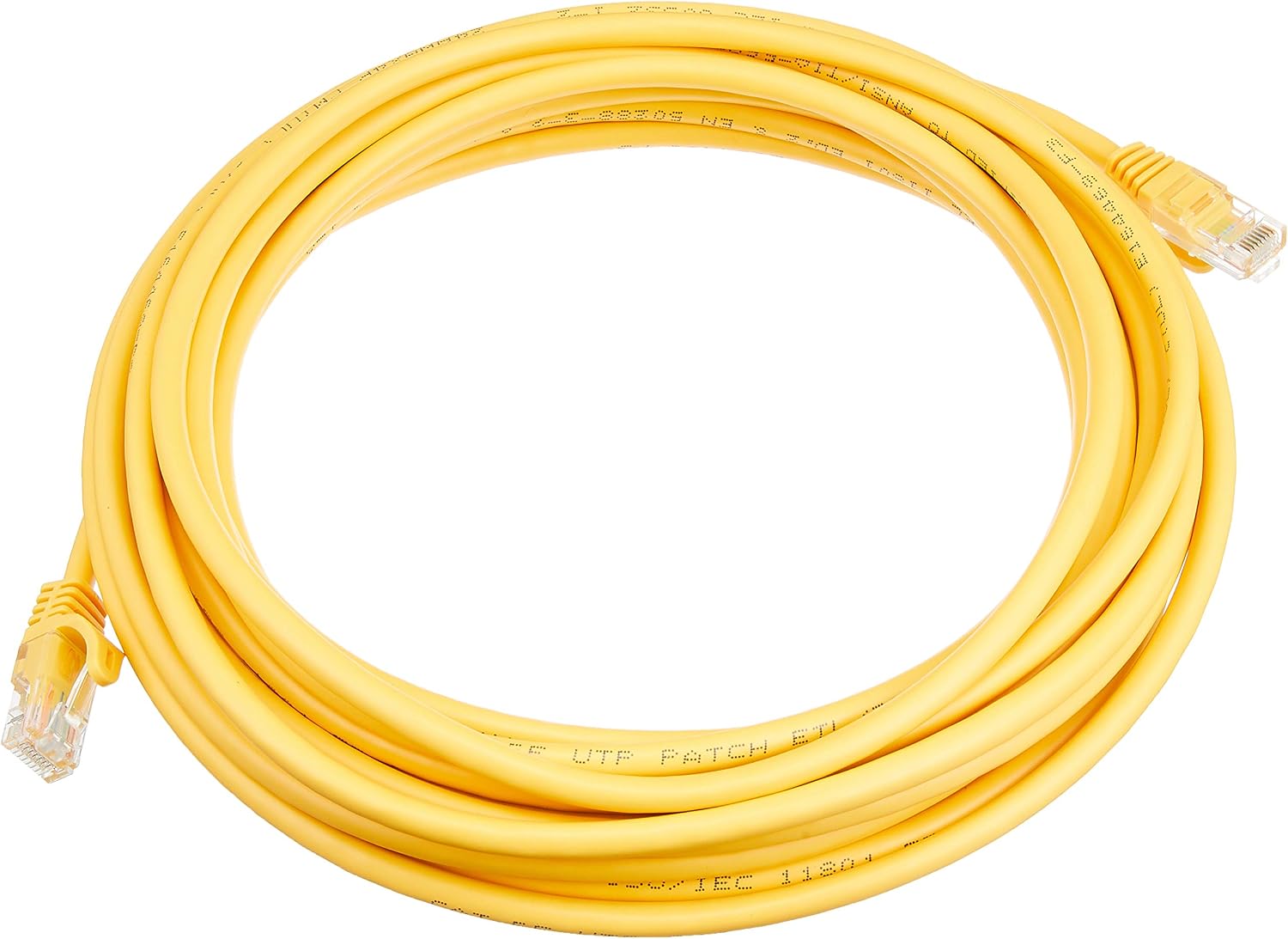 StarTech.com 7m Yellow Cat5e Patch Cable with Snagless RJ45 Connectors - Long Ethernet Cable - 7 m Cat 5e UTP Cable (45PAT7MYL)