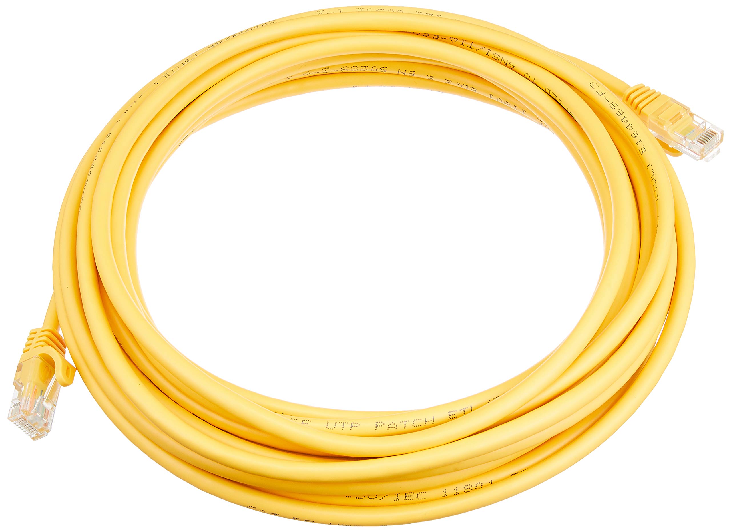 StarTech.com 7m Yellow Cat5e Patch Cable with Snagless RJ45 Connectors - Long Ethernet Cable - 7 m Cat 5e UTP Cable (45PAT7MYL)