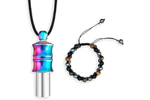 KOAKICREATON 528 hz Meditation Necklace | Frequency Healing Devices | Love Frequency Tuning Tool | Breathing Necklace | 528 hz Whistle | Relaxation,Stress Reduction and Concentration by Adjusting The Breathing