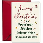PTRUKD Christmas Card for Wife, Merry Christmas Cards, Gifts for Wife from Husband, Romantic Xmas Card for Other Half