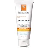 La Roche-Posay Anthelios Melt-In Sunscreen Milk Body & Face Sunscreen Lotion Broad Spectrum SPF 60, Oxybenzone & Octinoxate F