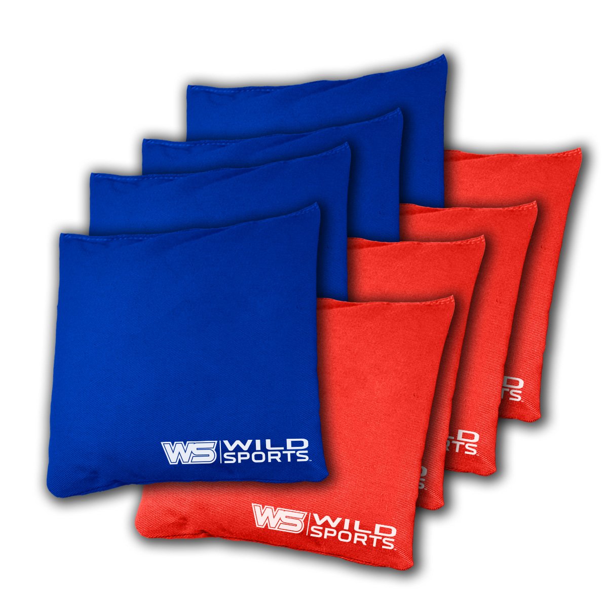 Photo 1 of Wild Sports Back Yard Bean Bag (8 Pack), Red/Blue, 12oz