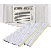LBG Products Window AC Insulating Side Panel Kit Fits for Window Air Conditioner Units Replacement Screen,17" H x 10" W, 2 Pack,White