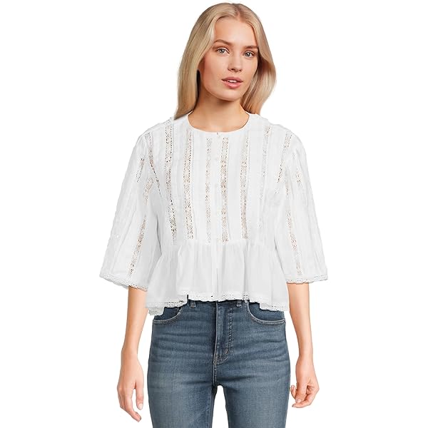 Madewell Women's Grady Top-Cotton Silk Voile, Festival Red at