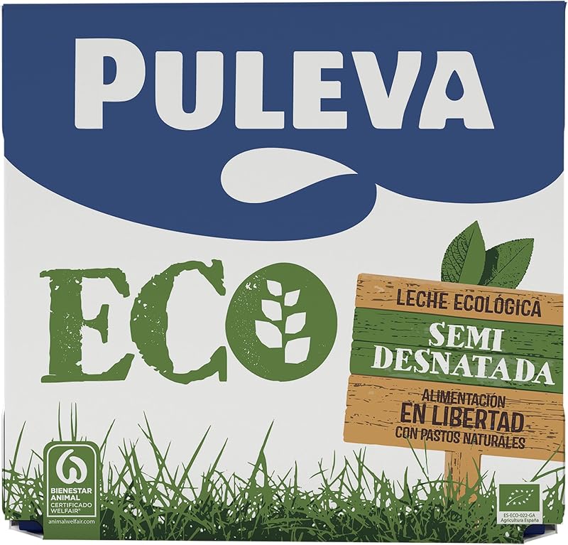 ECO - Leche Ecológica Semidesnatada BIO - Bienestar Animal - Brik UHT Pack 6 x 1L