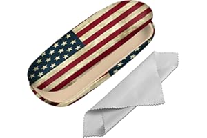 BHAHB Eyeglasses Case Hard Shell Protective Case for Glasses Eyeglass Box with Cleaning Cloth for Boys Men Man Cute Aesthetic