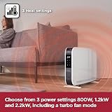 BLACK+DECKER 2.2KW Smart Convection Heater 3 Settings 24h Timer White view 5