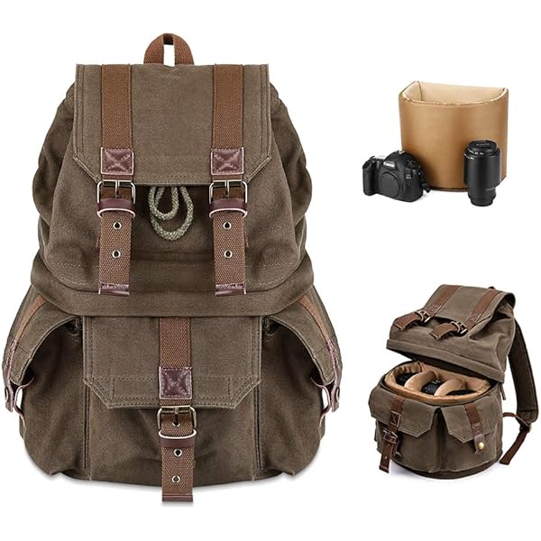 canvas camera backpack