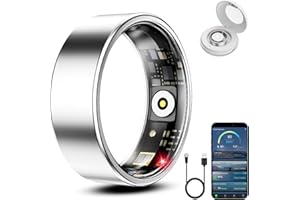 Smart Ring Health Tracker, Health Rings for Women & Men, Heart Rate Monitor Sleep Ring, Long Lasting Battery, Waterproof Fitn
