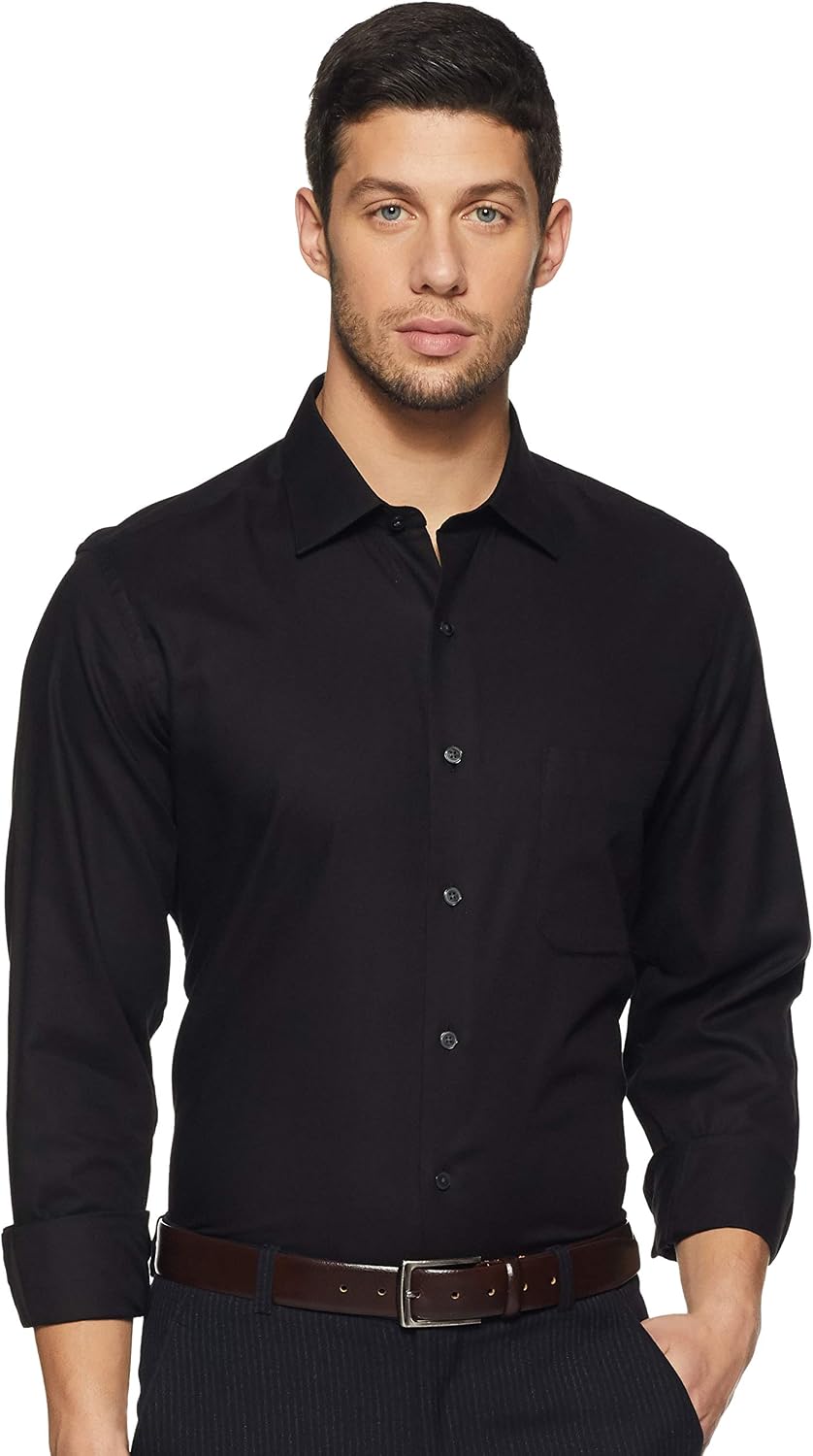 black formal shirt