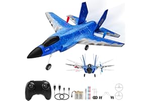 Fremego Foam RC Plane RTF F-35 RC Airplane 2.4Ghz 6-axis Gyro Jet Pane with Light Strip Toy Gift for Kids Boys Girls Adults Beginners