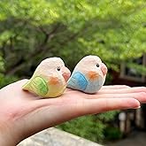 LWINGFLYER Hand-Carved Wooden Cockatiel Parrot Statue – Realistic Colorful Bird Parrot Decor, Unique Gift for Bird Lovers, Ha