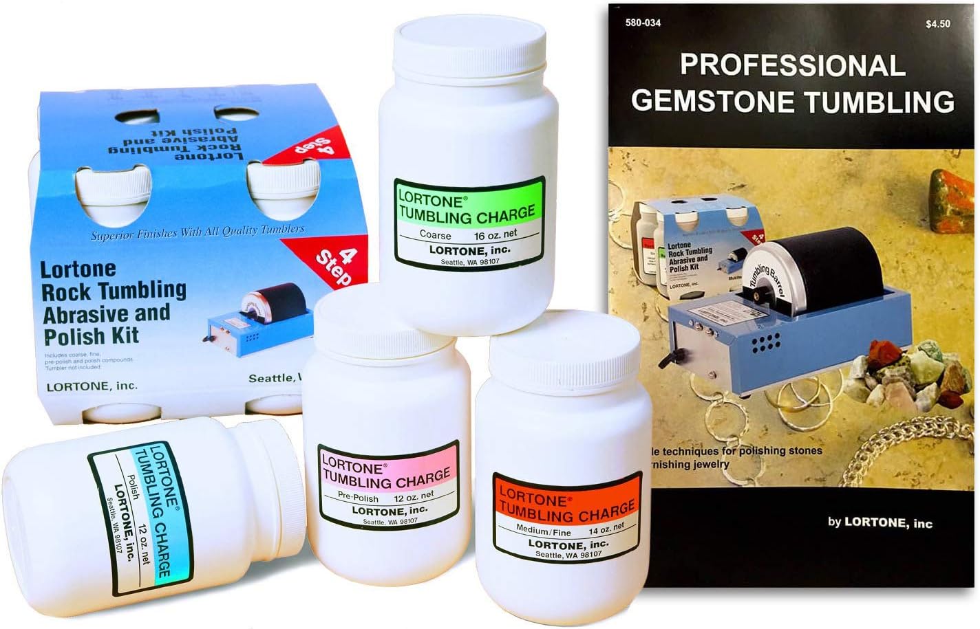 Lortone Rotary Rock Tumblers and Kits with Grits (Lortone