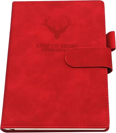 Earning Power A5 Notebook Journal Hardcover Red 360 Pages Thick Paper 8.3"×5.8"