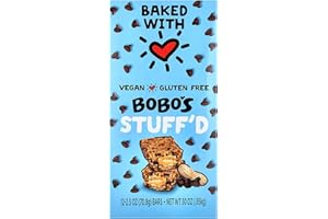 BOBO'S Bobo’s Stuff’d Oat Bar, Chocolate Chip Peanut Butter, 2.5 Oz. Bar (12 pack), Whole Grain Snack & Protein Bar. Great Tasting & On-The-Go-Snack. Gluten Free, Non-GMO, Vegan, Kosher, and Soy Free.