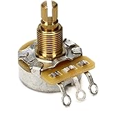 Fender 500K, Split Shaft Potentiometer for Volume or Tone | Genuine Fender guitar pot, 500K ohm, split shaft, volume or tone control replacement, fits electric guitar, easy install