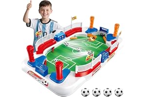 JOYDDO Mini Foosball Table Soccer Board Games for Kids Adults Indoor Table Games with Dual Flipper Controls High Fences Pinball Machine Soccer Toy Birthday for Boys Age 6 7 8-12
