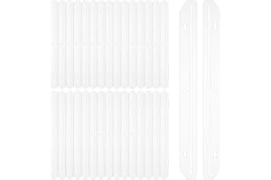 Sekonow 32Pcs 3 Hole Punched Magazine Holder, Magazine Organizer for Storage, 3 Ring Binder Insert Strips Magazine File Holde