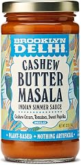 Brooklyn Delhi Butter Chicken Sauce - Indian Simmer Sauce with Cashew Cream Tomatoes, Sweet Paprika - 12 Ounces - Mild Enough