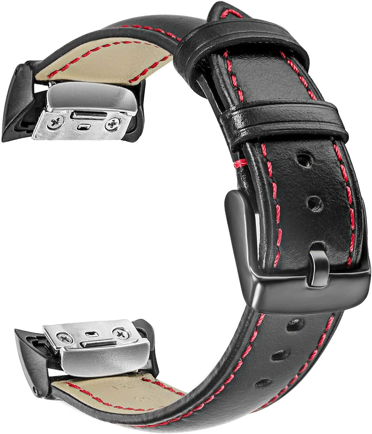 TRUMiRR Gear Fit2 Watchband, Genuine Leather Band Sports Strap Wrist Bracelet for Samsung Gear Fit 2 SM-R360 / Fit 2 Pro SM-R365 Smart watch