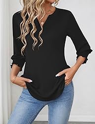 LOMON Business Casual Outfits for Women 3/4 Sleeve